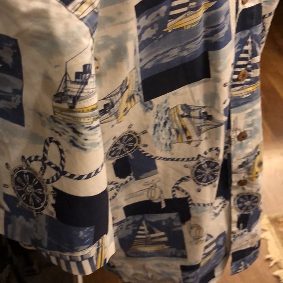 Men’s Casual Button Down, Roundtree & Yorke Short Sleeve Size Small - Picture 6 of 13